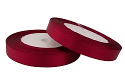 Лента атласная 1,2 см Бордовый  23 м