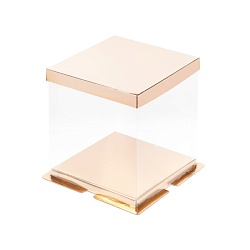 Коробка для торта ПРЕМИУМ 34 см*34 см*30 см золото