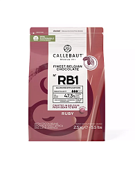 Шоколад рубиновый Callebaut Ruby 2,5 кг
