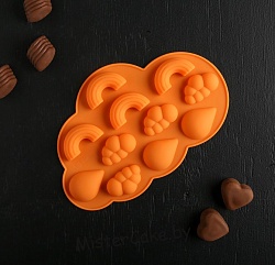 Форма для льда и шоколада "Погода", 11 ячеек